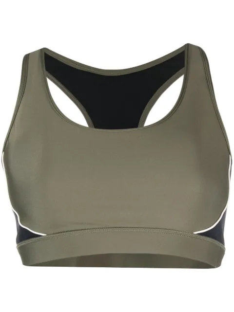The Upside Track Georgia racerback sports bra Green USW223098N
