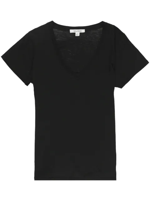 Nili Lotan Carol V-neck T-Shirt Black 10986K51JB