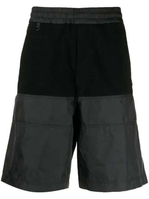 Undercover panelled-design elasticated-waistband track shorts Black UC1C4518