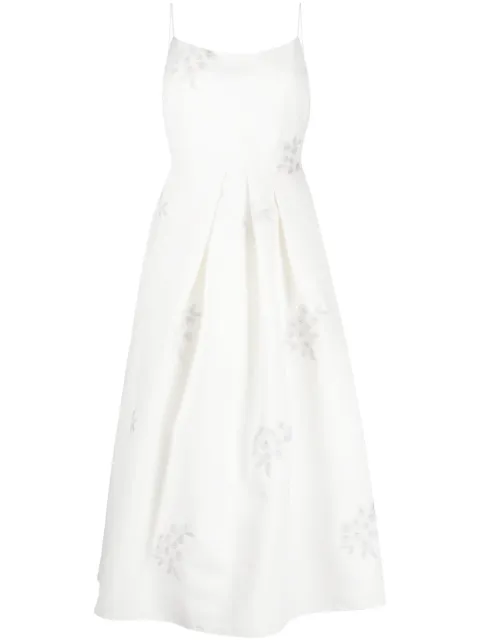 Sachin & Babi Audra floral-embroidered dress White F231B01