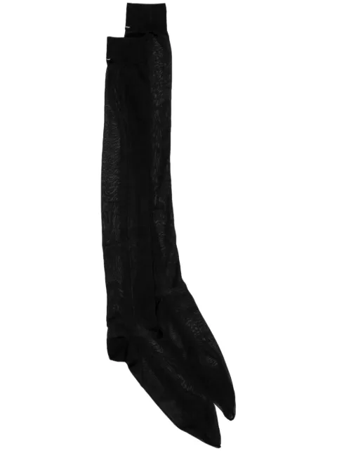 Maison Margiela Tabi silk socks Black S67TL0027S18281