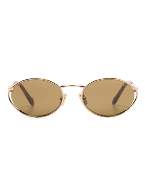 Miu Miu Eyewear round-frame sunglasses Gold SMU52YC054E7OE