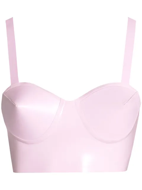 Maison Margiela latex balconette bra Pink S29RJ0032SV0259