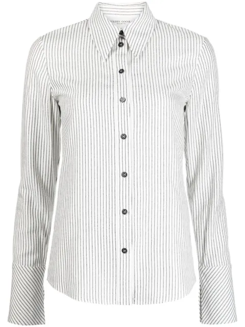 Golden Goose Journeys striped shirt White GWP01417P00115982425