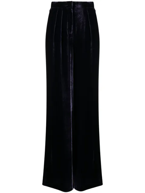 Alberta Ferretti velvet maxi skirt Purple A03146639