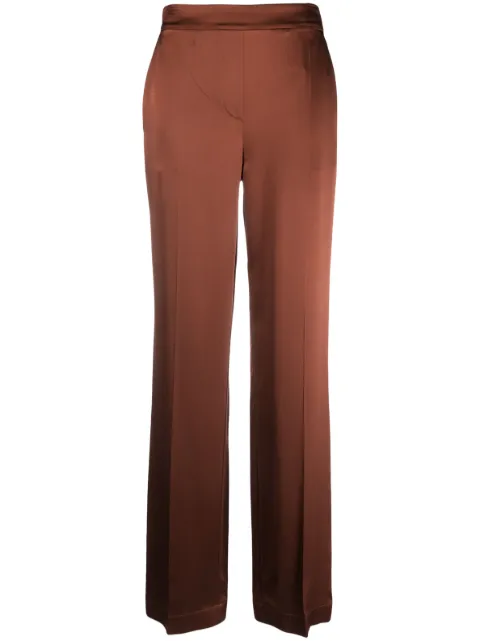 JOSEPH high-rise straight-leg trousers Brown JF006790