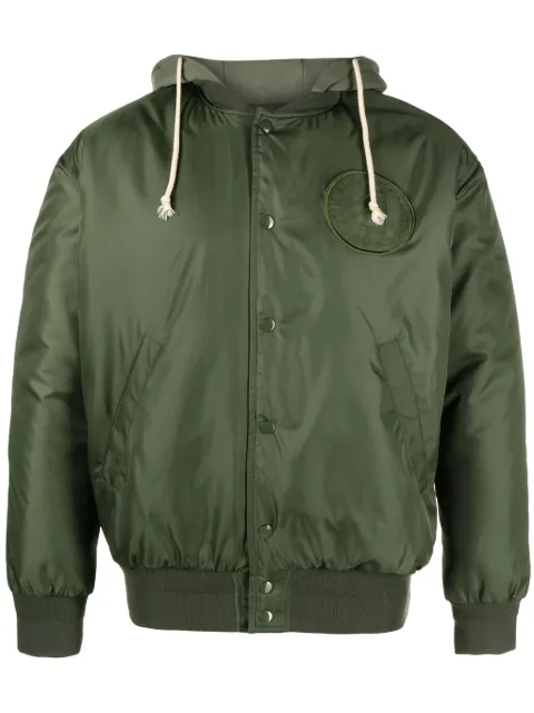 Autry logo-patch bomber jacket Green JAOM460G