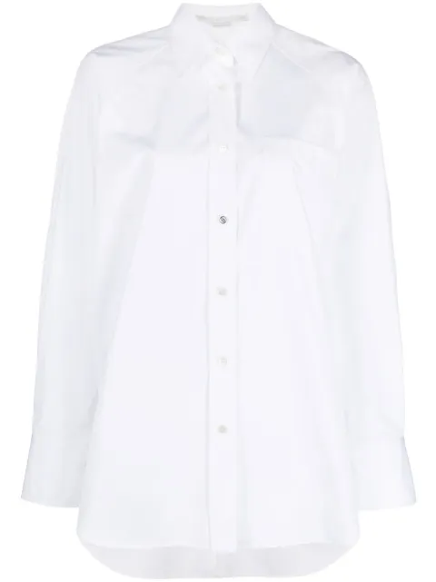 Stella McCartney long-sleeve cotton shirt White 620059SMA90