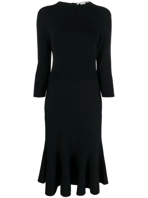 Stella McCartney knitted midi flared dress Black 6K0516S2076