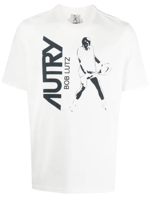 Autry logo-print cotton T-shirt White TSBM2661