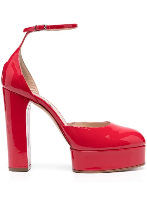 Casadei 115mm patent platform pumps Red 1H977W1201TIFFA