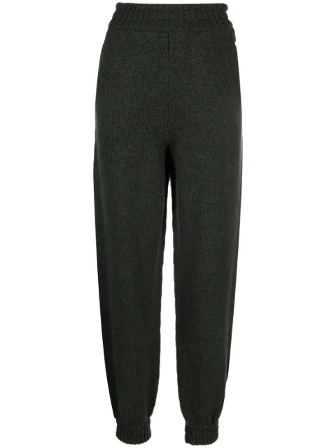 Barrie cashmere knitted trousers Green C222624