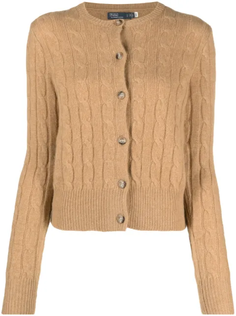 Polo Ralph Lauren cable-knit cashmere cardigan Neutrals 211891617002