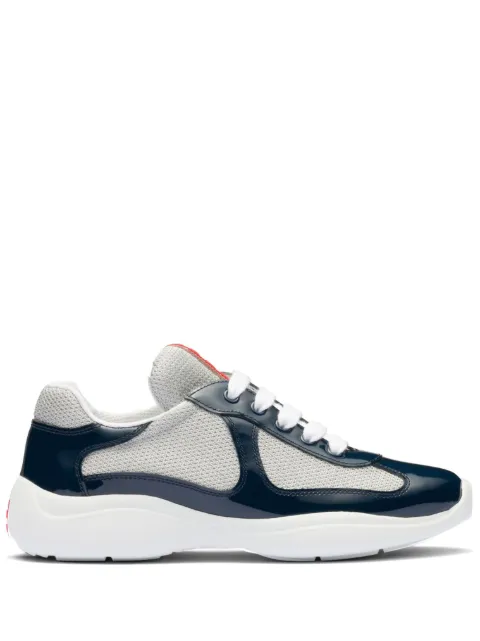 Prada America's Cup biker fabric sneakers Blue 3E6420FB025ASZ