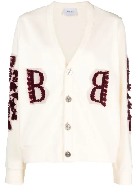 Barrie B-logo cardigan Neutrals C104273