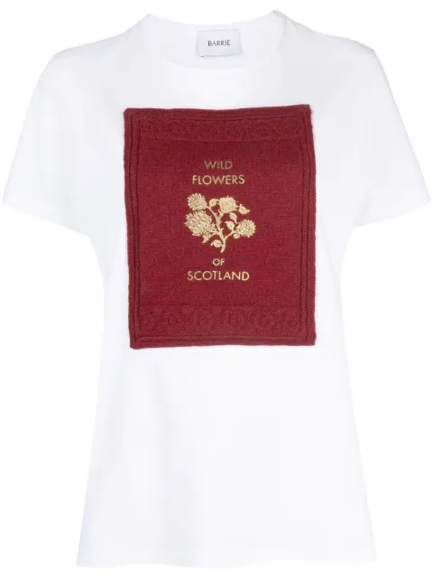 Barrie logo-patch cotton T-shirt White C220704