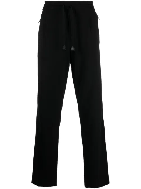 Brioni drawstring-waist straight-leg trousers Black UMPL0LP0K03