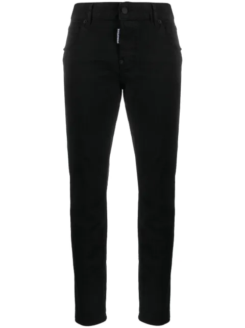 DSQUARED2 low-rise tapered jeans Black S72LB0652S30733