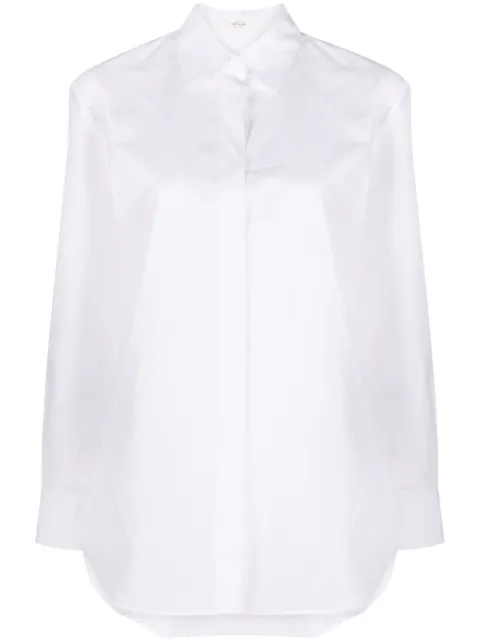 The Row pointed-collar long-sleeve shirt White 7307W2439