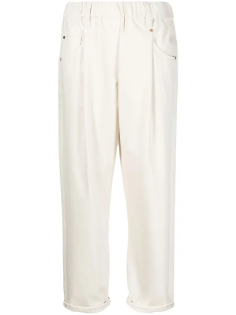 Brunello Cucinelli straight-leg cropped trousers Neutrals MA126P8417C8555