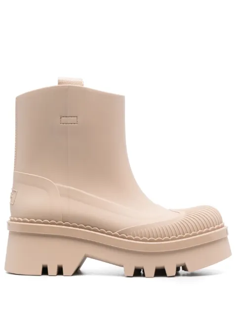 Chloé Raina rain boots Neutrals CHC23A904FP26G