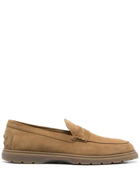 Tod's Ibrido tonal-stitching loafers Brown XXM59K00010RE0