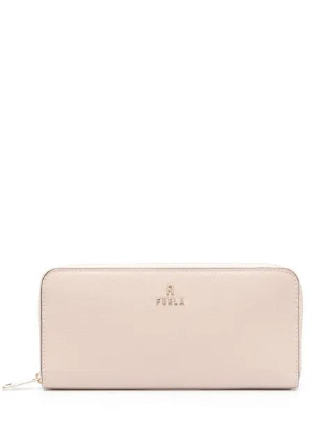 Furla logo-lettering leather wallet Pink WP00313ARE0001007
