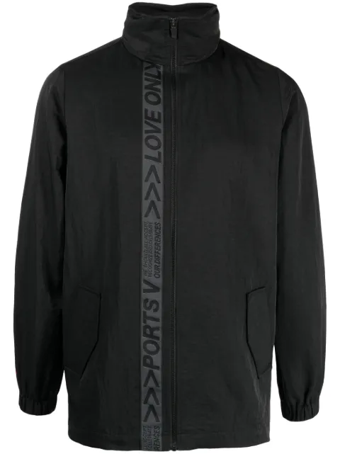 Ports V stand-up collar lightweight jacket Black VS23JK01