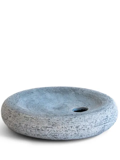 Origin Made large Salt clay vase (6,5cm) Blue SV03