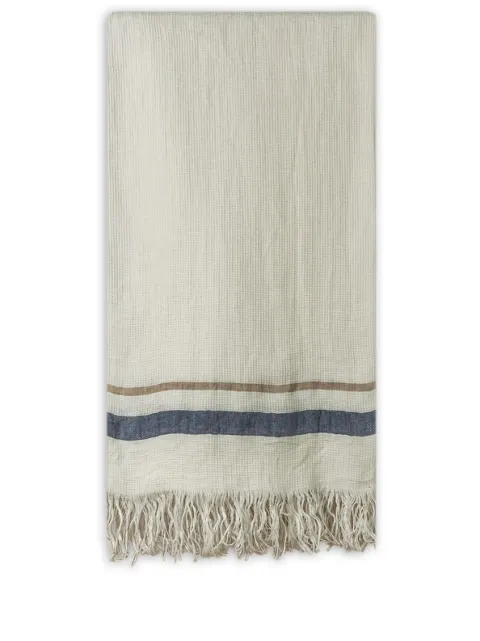 The House of Lyria Miracoloso striped bath towel Neutrals MIRACOLOSO