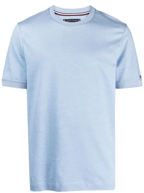 Tommy Hilfiger logo-embroidered cotton T-shirt Blue MW0MW31529