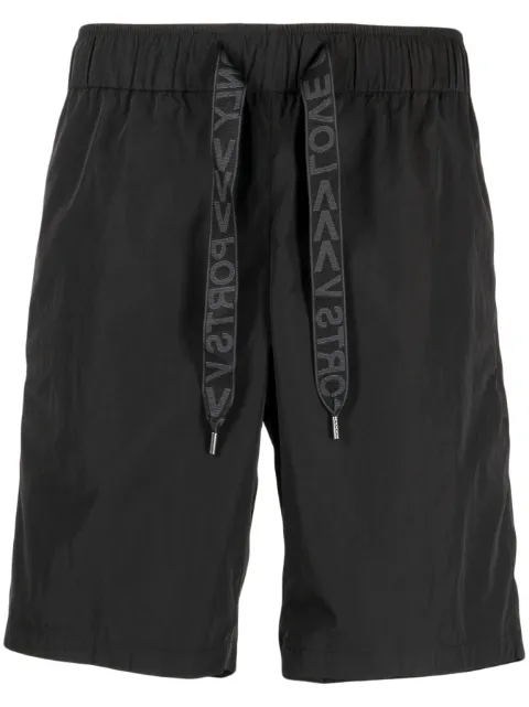 Ports V logo-print drawstring track shorts Black VS23SH02
