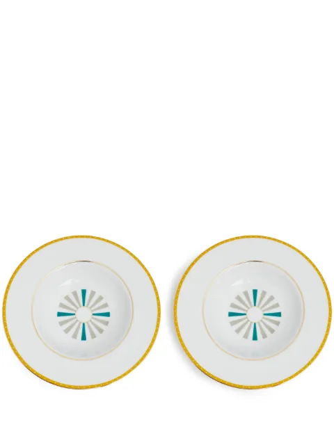 Reflections Copenhagen Guia porcelain plate (set of two) White 406