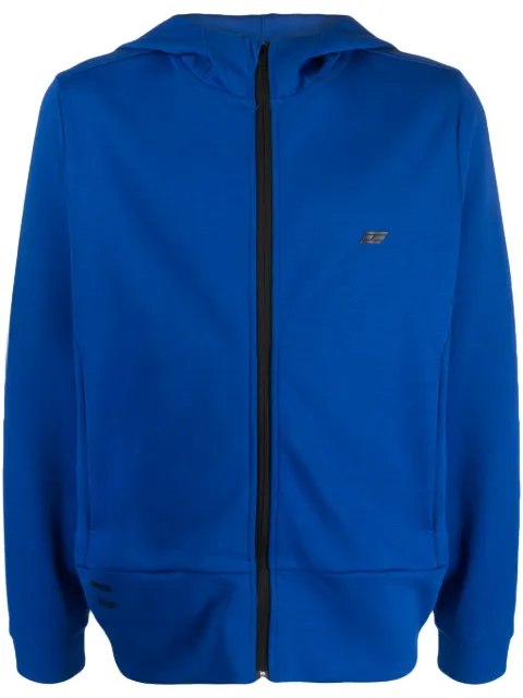 Tommy Hilfiger logo-print zipped hoodie Blue MW0MW30406