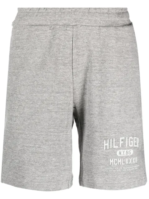 Tommy Hilfiger logo-print track shorts Grey MW0MW31470
