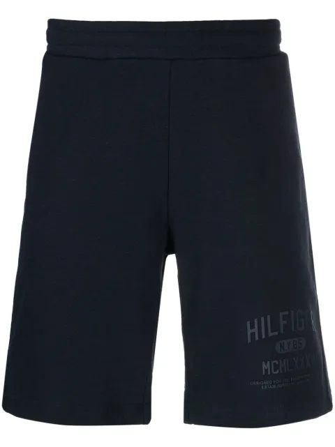 Tommy Hilfiger logo-print track shorts Blue MW0MW31470