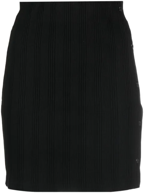 Calvin Klein Jeans logo-patch cotton skirt Black J20J221439