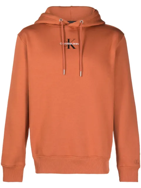 Calvin Klein Jeans Monologo logo-print hoodie Orange J30J323749