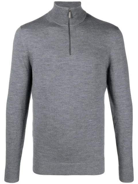 Calvin Klein embroidered-logo wool jumper K10K110421