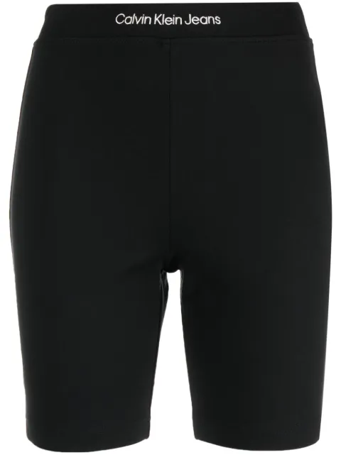 Calvin Klein Jeans logo-waistband stretch-design shorts J20J221302