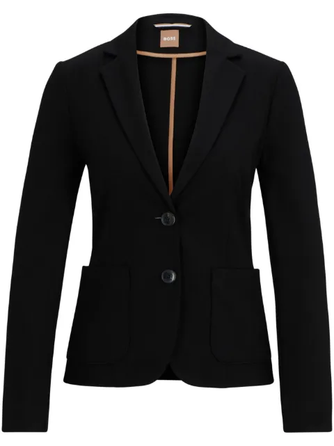 BOSS Jonalahra single-breasted blazer Black 50490040