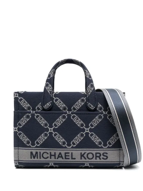 Michael Michael Kors Gigi Empire logo-jacquard tote bag Blue 30F3G3GC7J407
