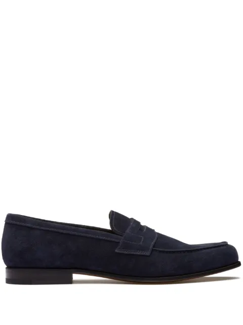 Church's Pembrey penny suede loafers Blue EDB137FG000009CA