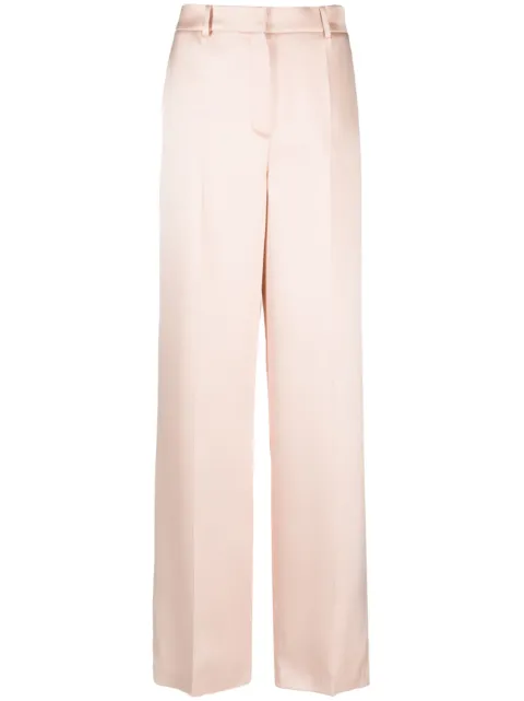 Magda Butrym wide-leg silk trousers Pink PF23PANTS