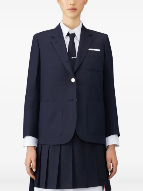 Thom Browne twill gold-button blazer Blue FBC334A00626