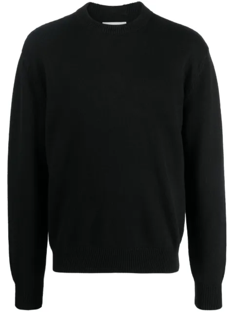 Jil Sander crew-neck knitted jumper Black J23GP0102J13263