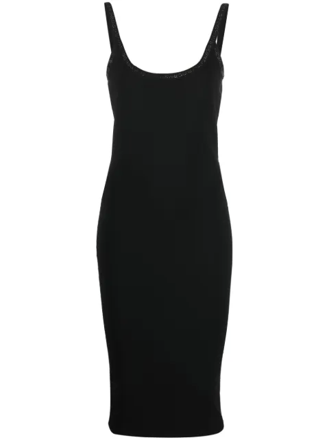 Alexander Wang crystal-embellished jersey dress Black 1KC3236019