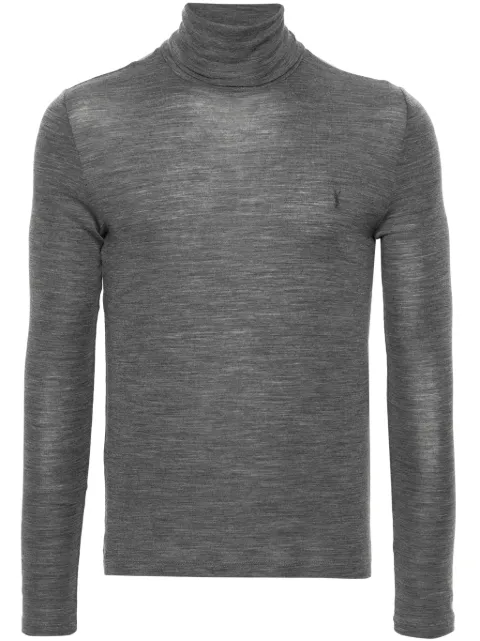 Saint Laurent Cassandre turtleneck sweater Grey 752477Y37LS