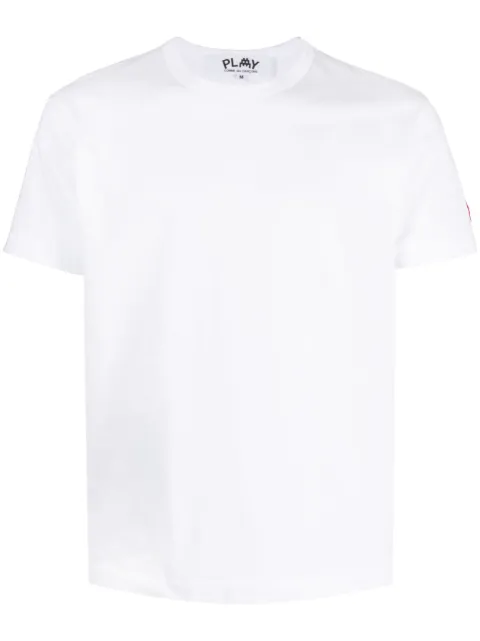 Comme Des Garçons Play logo-patch cotton T-shirt White P1T3283