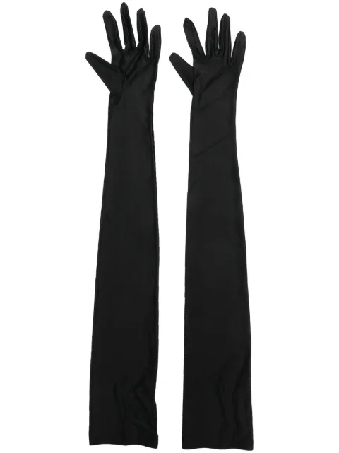 Alexandre Vauthier opera-length fine-ribbed gloves Black 23217501406211